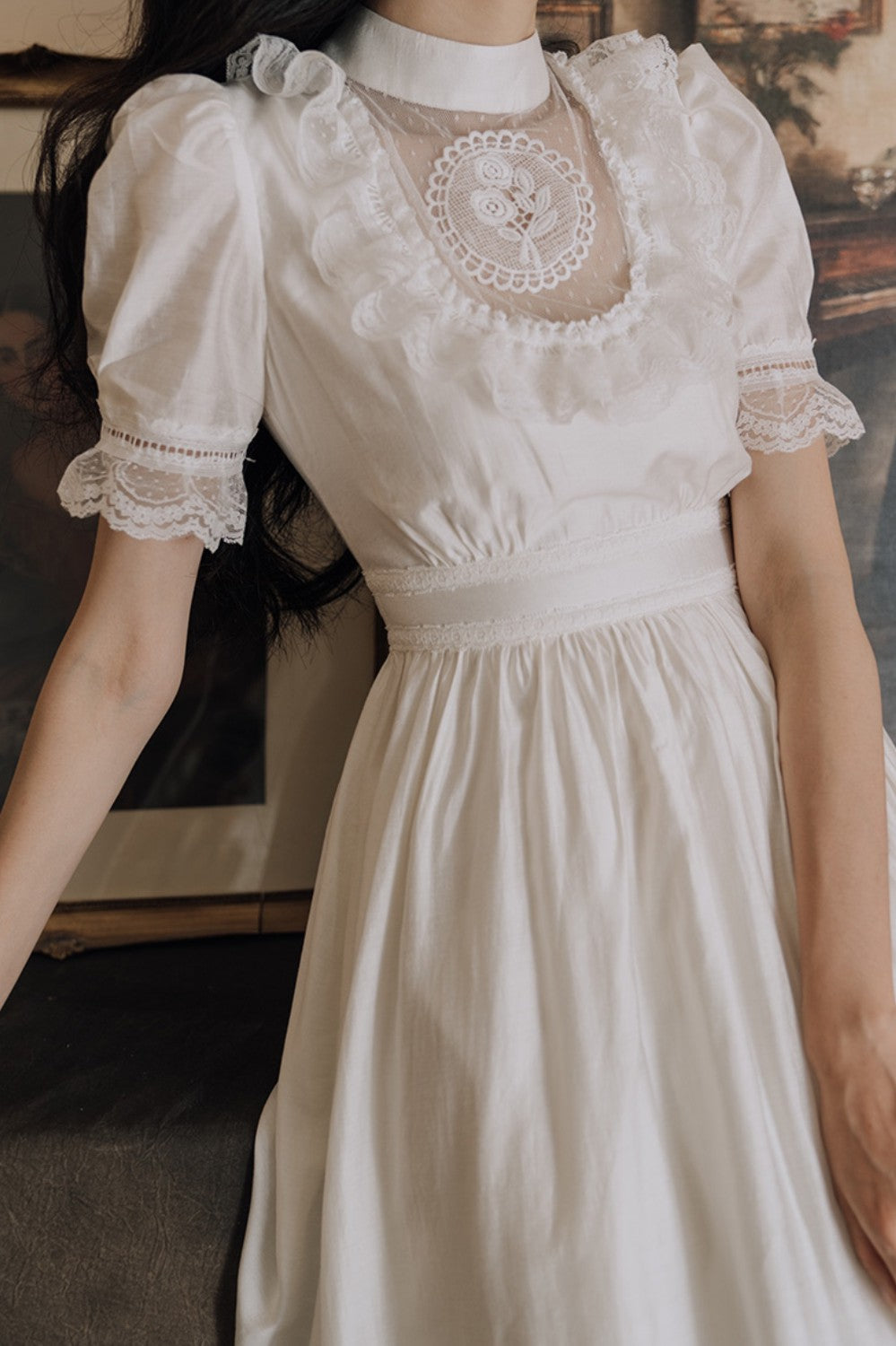 Vintage white maxi clearance dress